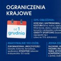 Zdjęcie do aktualności: Ograniczenia krajowe od 1 grudnia